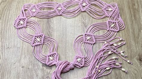 Passo A Passo Cinto Boho Em Macrame Tutorial Makramee Boho G Rtel