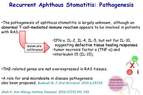 Recurrent aphthous stomatitis