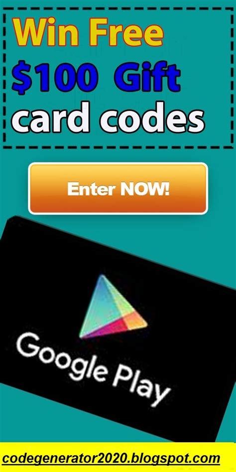 Free Google Play Gift Card Unused Codes Generator 2020 Google Play