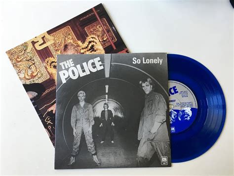 The Police ”so Lonely” 1978 Blå Vinyl Insert 400826614 ᐈ Köp På