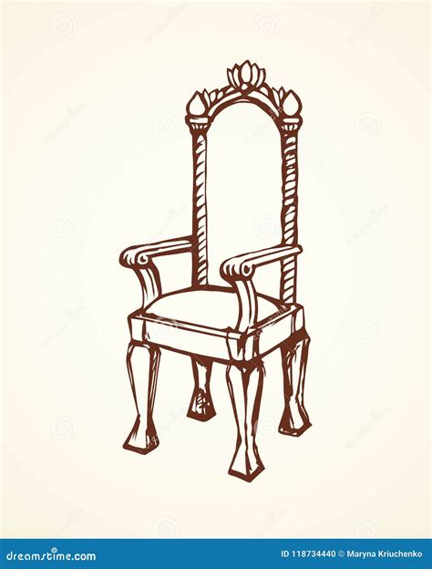 Throne Vector Drawing Stock Vector Illustration Of Baroque 118734440