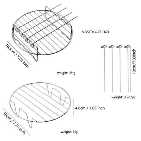 8pcs Air Fryer Liner Accessories For Ninja Speedi 57l Cosori 55l