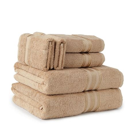 Ultra Soft 6 Piece Premium Cotton Towel Set, Includes 2 Bath Towels ...