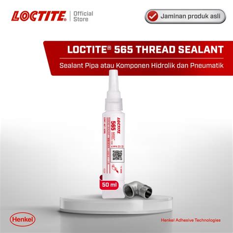 Promo Henkel Loctite 565 Thread Sealant Lem Pipa Anti Bocor 50 Ml Jakarta Pusat Loctite