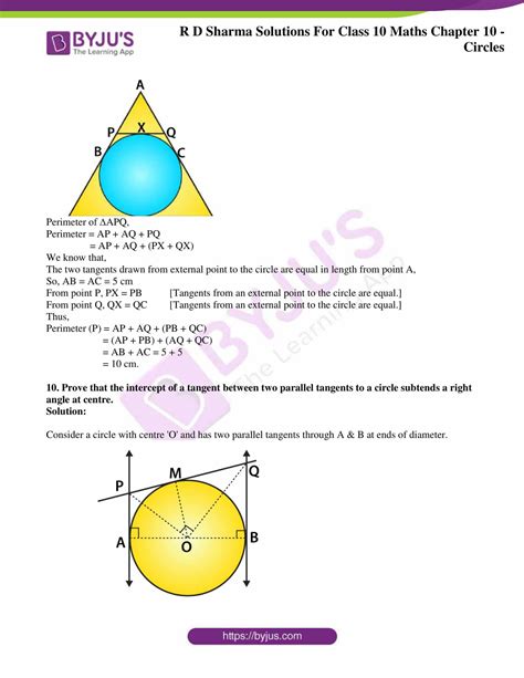 Rd Sharma Solutions For Class 10 Maths Updated For 2023 24 Chapter 10