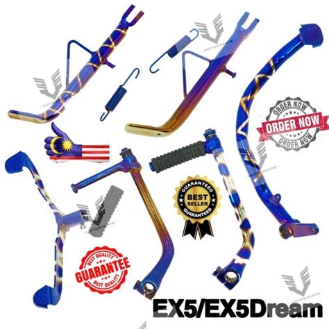 Honda Ex Ex Dream Titanium Gold Rainbow Long Side Stand Brake Pedal