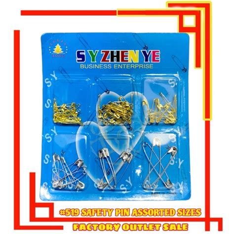 Cod 519 Assorted Sizes Silver Safety Pin Pack Perdible Sibit Clothes