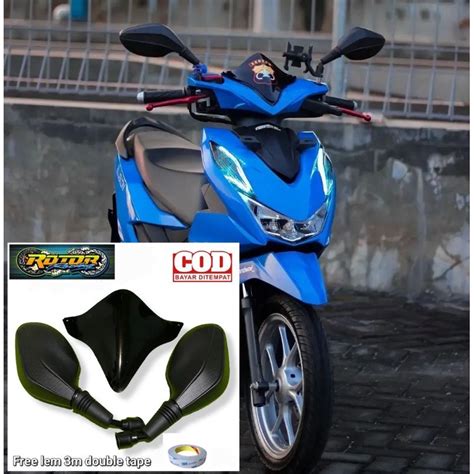 Jual Paket Variasi Visor Honda Beat Deluxe Beat Esp New Plus Kaca Spion