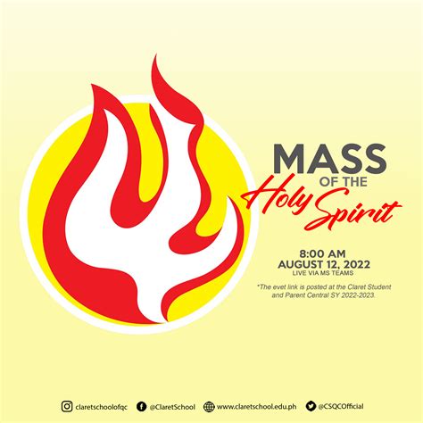 Mass Of The Holy Spirit SY 2022 2023