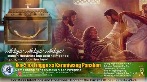 4PM Misa Ng Ika 5 Linggo Sa Karaniwang Panahon Pebrero 4 2024 YouTube