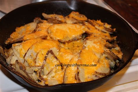 Cast Iron Skillet Scalloped Potatoes