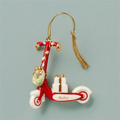 Personalized Christmas Scooter Ornament Lenox Corporation