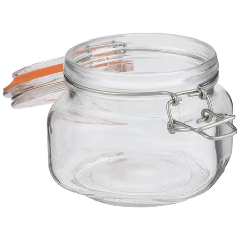 Square Flip Lid Glass Jar Hobby Lobby