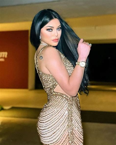 Haifa Wehbe In Stunning Gold Dress