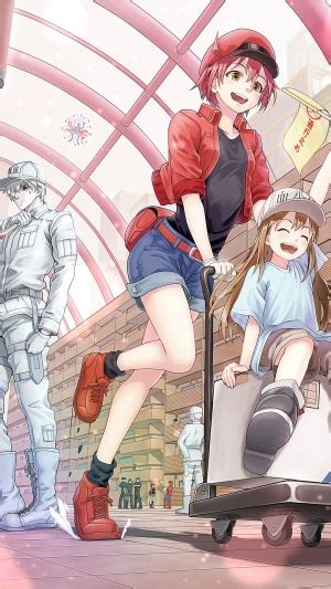 Cells At Work Hataraku Saibou Anime Red Blood Cell Platelet Hd