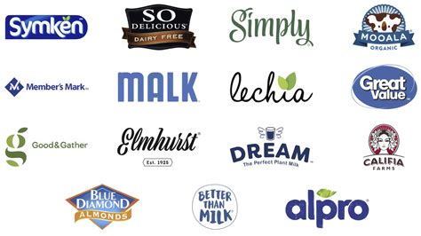 20 Best Almond Milk Brands And Logos