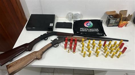 Barra Velha Pol Cia Militar Apreende Armas E Muni Es Em Resid Ncia