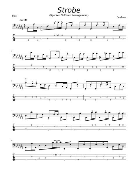 Download And Print In Pdf Or Midi Free Sheet Music For Strobe By Deadmau5 Arranged By Thebaur