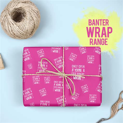 Funny Wrapping Paper Banter Cards Rude Wrapping Paper Sweary