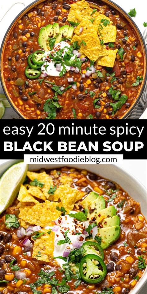 Spicy Black Bean Soup Artofit