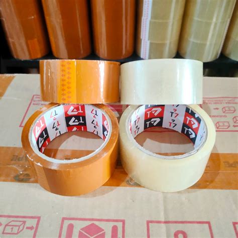 Jual Lakban Bening Coklat Inch Isolasi Selotip Clear Adhesive Tape