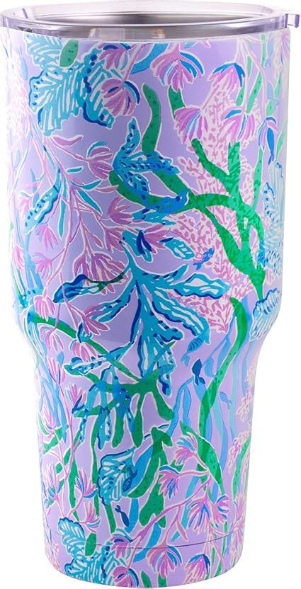 Amazon Lilly Pulitzer 30 Oz Insulated Tumbler With Lid Large