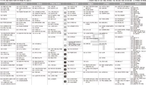 10월19일목 Tv 편성표 영남일보 사람과 지역의 가치를 생각합니다