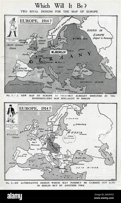 Deux conceptions rivales pour la carte de l Europe au début de la