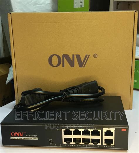 Onv 8 Port Poe Switch With 2 Uplink Port In Ikeja Networking Products Efficient Security