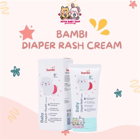 Jual Bambi Diaper Rash Cream Ml Krim Ruam Popok Bayi Shopee Indonesia