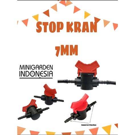 Jual Stop Kran Mm Hitam Merah Mini Valve Check Valve Mini Stop Keran