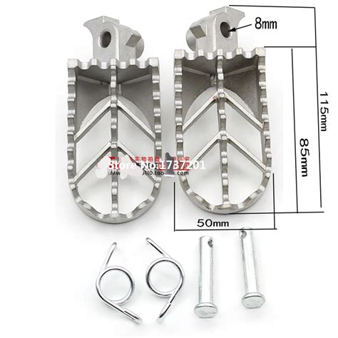 New Foot Rest Pegs Motorcycle Stainless Steel Motorcycle Footpegs For