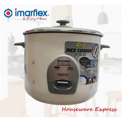 Imarflex IRC15Q Rice Cooker 4 In 1 1 5L IRC 15Q Houseware Express