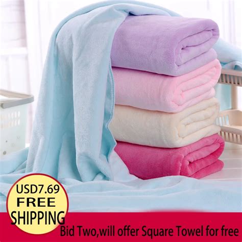 Bath Towels Superfine Fiber Solid Color Adult Wrapped In Breast Medium Thick Hotel Towels Beauty