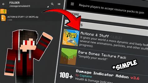 SIMPLE CARA PASANG ADDON DI MINECRAFT MCPE 1 21 MUDAH DAN