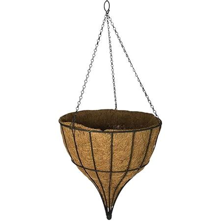 Garden Pride 14 Hanging Basket Cone Shaped Gothic Planter Complete