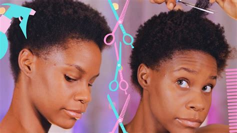 Diy Pixie Cut On Natural Hair Youtube