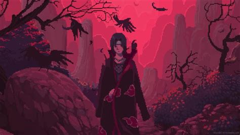 Uchiha Itachi Akatsuki Live Wallpaper - MoeWalls