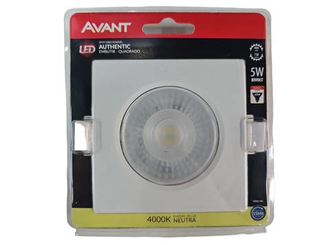 Spot Led Quadrado Embutir Authentic W Avant