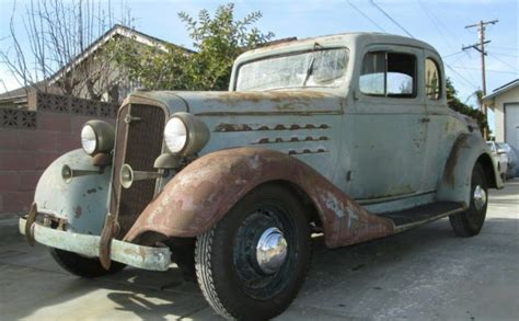 All Original Barn Find 1934 Chevrolet Coupe Deluxe Barn Finds