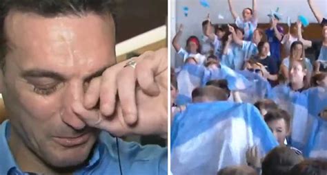 Video Lionel Scaloni Se Quiebra En Vivo Al Ver Homenaje Que Le