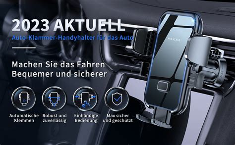 Miracase Handyhalterung Auto Lüftung mit EIN Knopf Release Doppelt