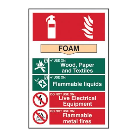 Centurion Europe Fire Extinguisher Composite Foam Pvc 200 X 300mm