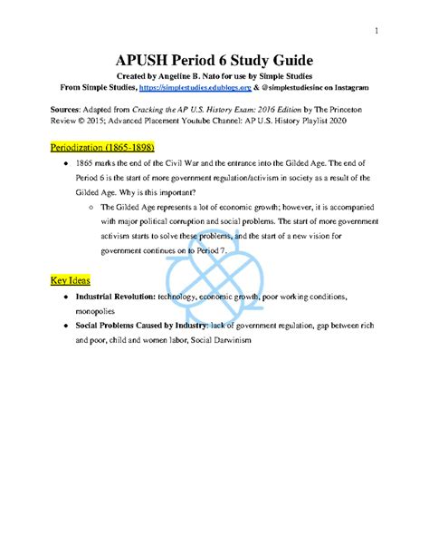 APUSH Period 6 Study Guide: The Gilded Age (1865-1898) Insights - APUSH