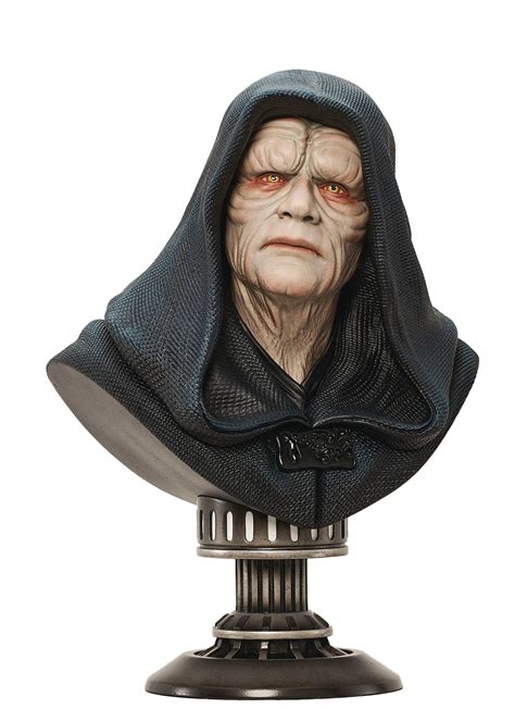 STAR WARS FIGURINE BUSTE DE L EMPEREUR PALPATINE 1 2 LEGENDS IN 3D