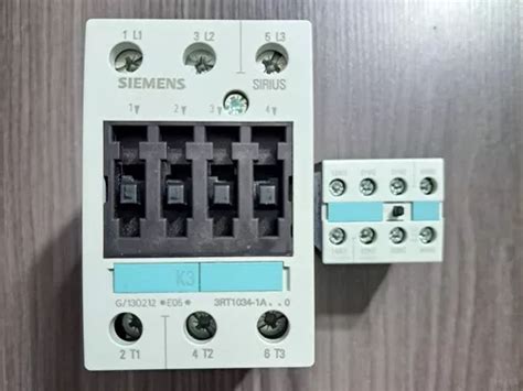 Siemens 3rt1034 1ac20 Contactor Bobina 24vcd Cuotas sin interés