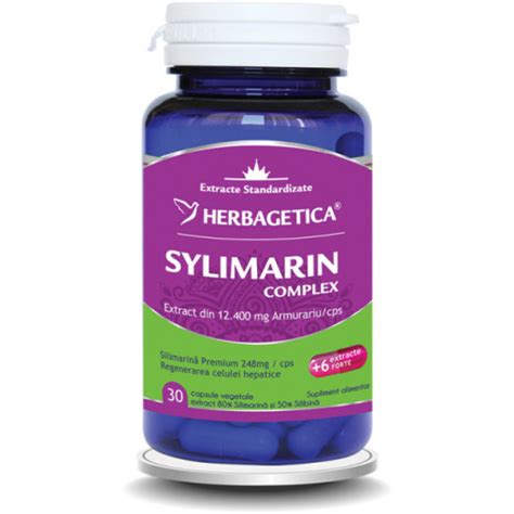 Sylimarin Detox Forte Cps Herbagetica Naturisti Ro