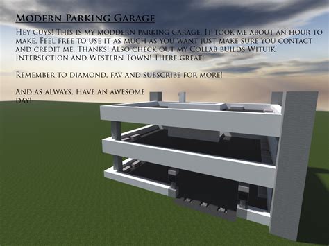 Modern Parking Garage Minecraft Map