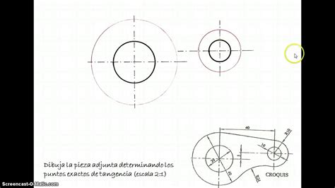 Dibujo Tecnico Tangencias Pieza Selectividad Youtube