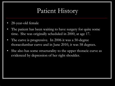 Case Presentation56 Adult Idiopathic Scoliosis Ppt